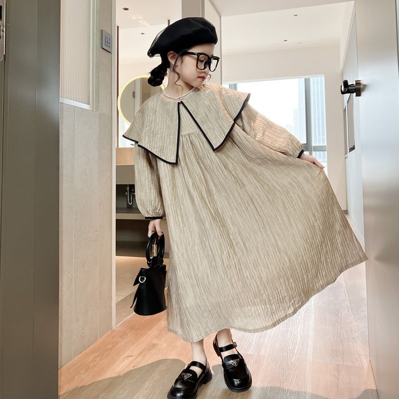 Pakaian anak-anak, gaun anak-anak, gaun orang tua, gaun panjang longgar