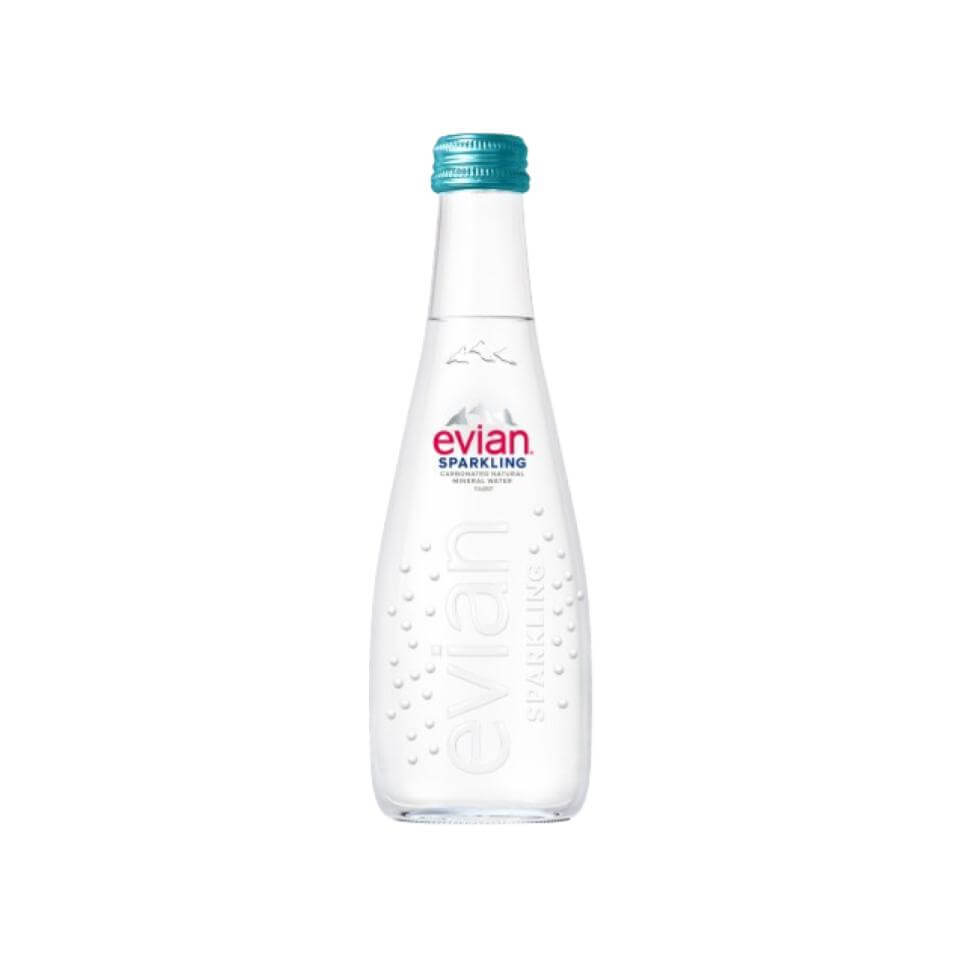 Evian Air Mineral Sparkling Glass 330 ml