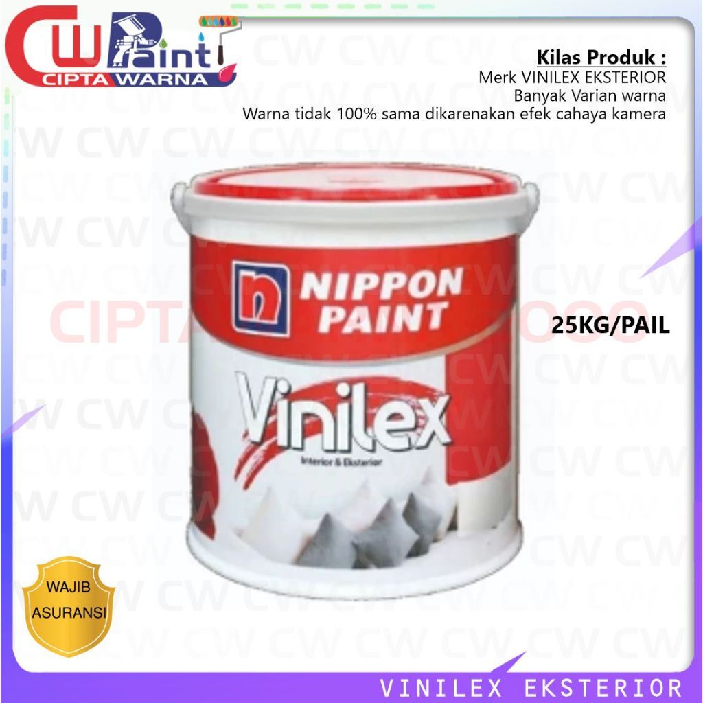 NIPPON VINILEX CAT DINDING EKSTERIOR NIPPON PAINT READY MIX 25 KG - B22 CWS