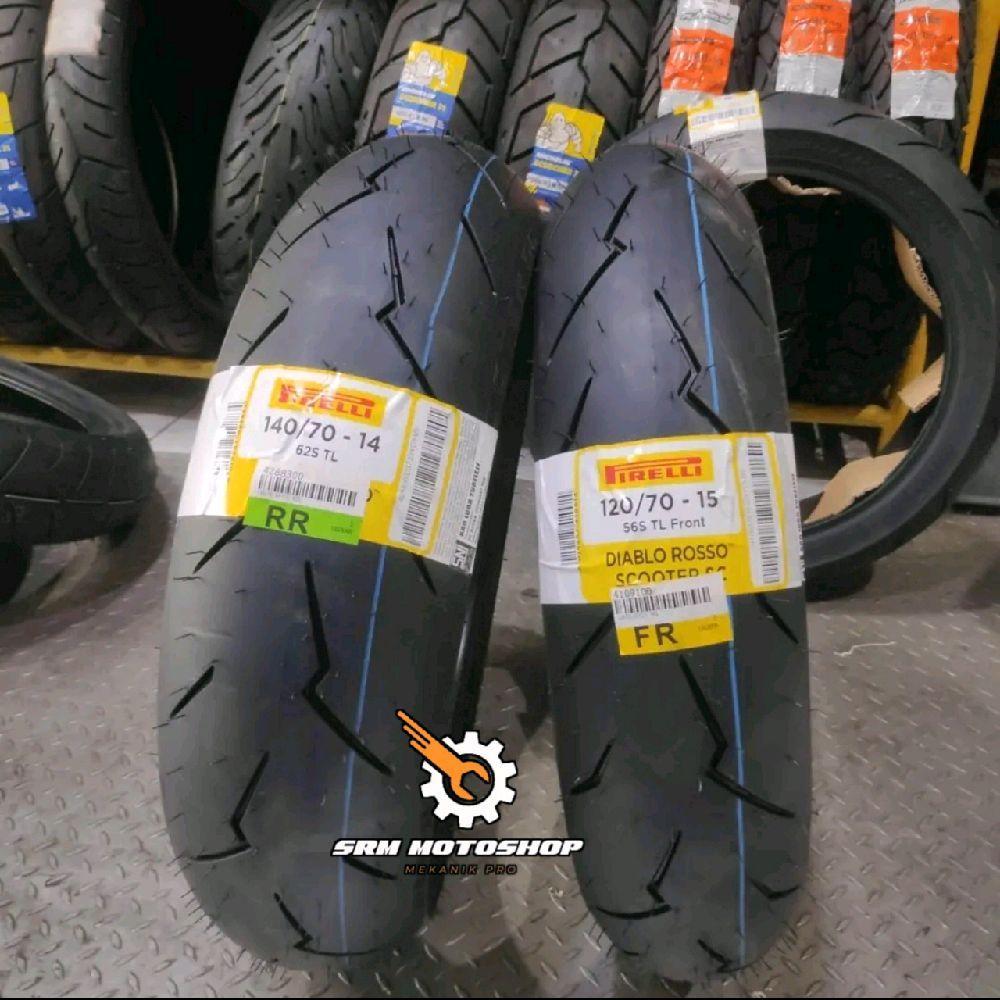 Ban Pirelli 120/70-15 & 140/70-14 Diablo Rosso Scooter SC Soft Compound