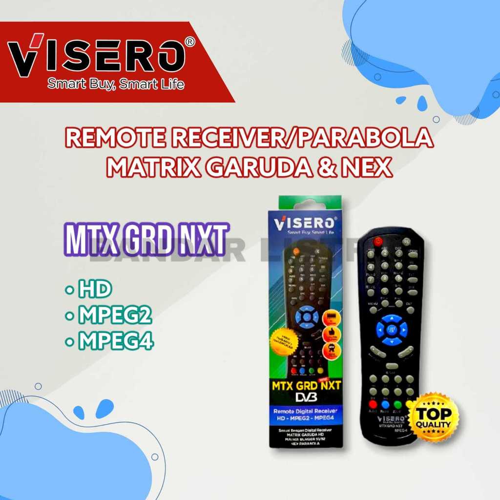 Remote STB Set Top Box Reciver Parabola Digital MTX GRD Matrix Garuda Burger S1 S2