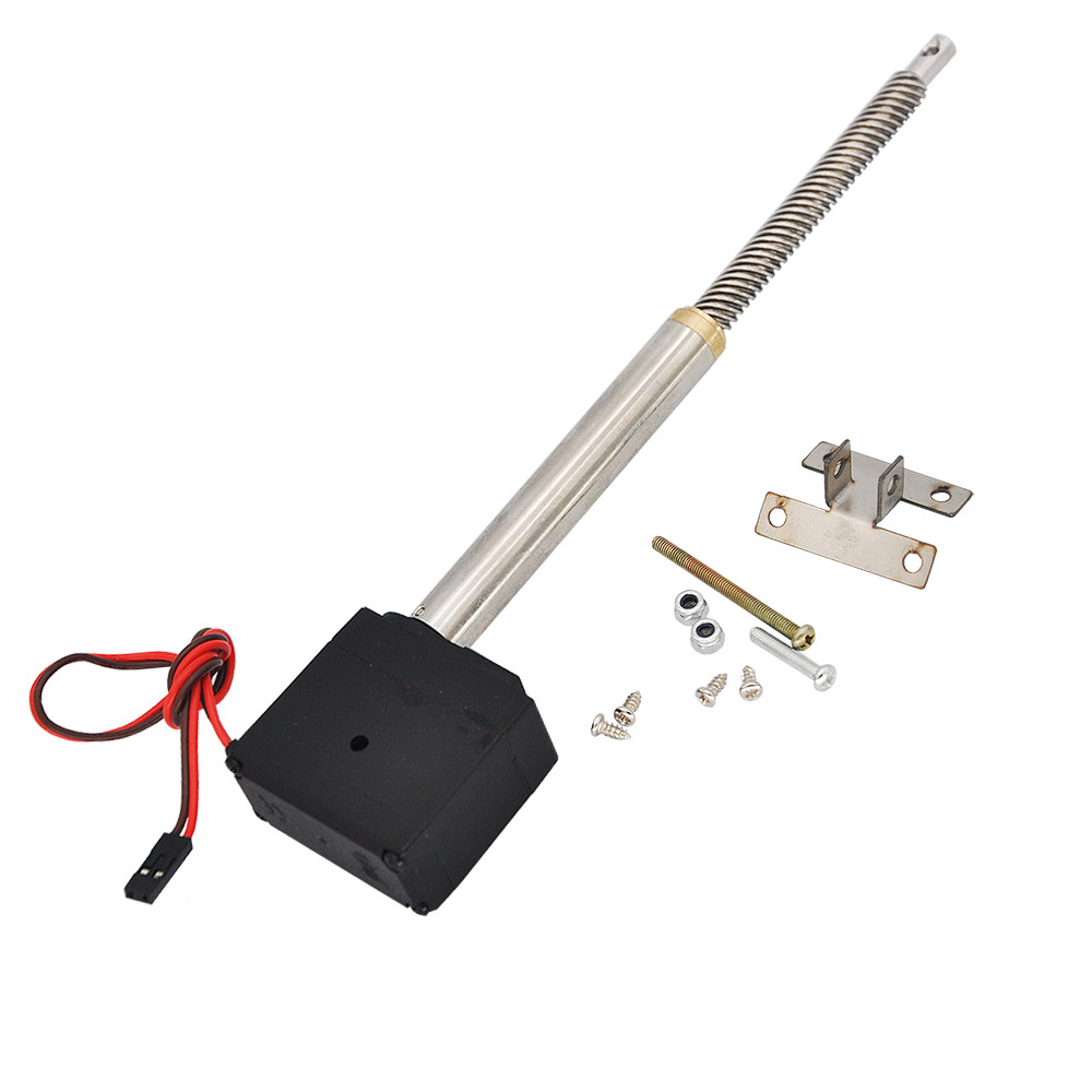 Electric Push Rod Simulation Cylinder With Servo For RC Excavator Loader Engineering Truck Model Y P
