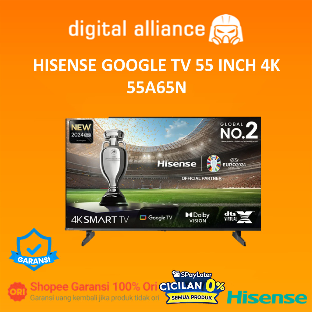 HISENSE LED TV 55A65N GOOGLE TV 55 INCH