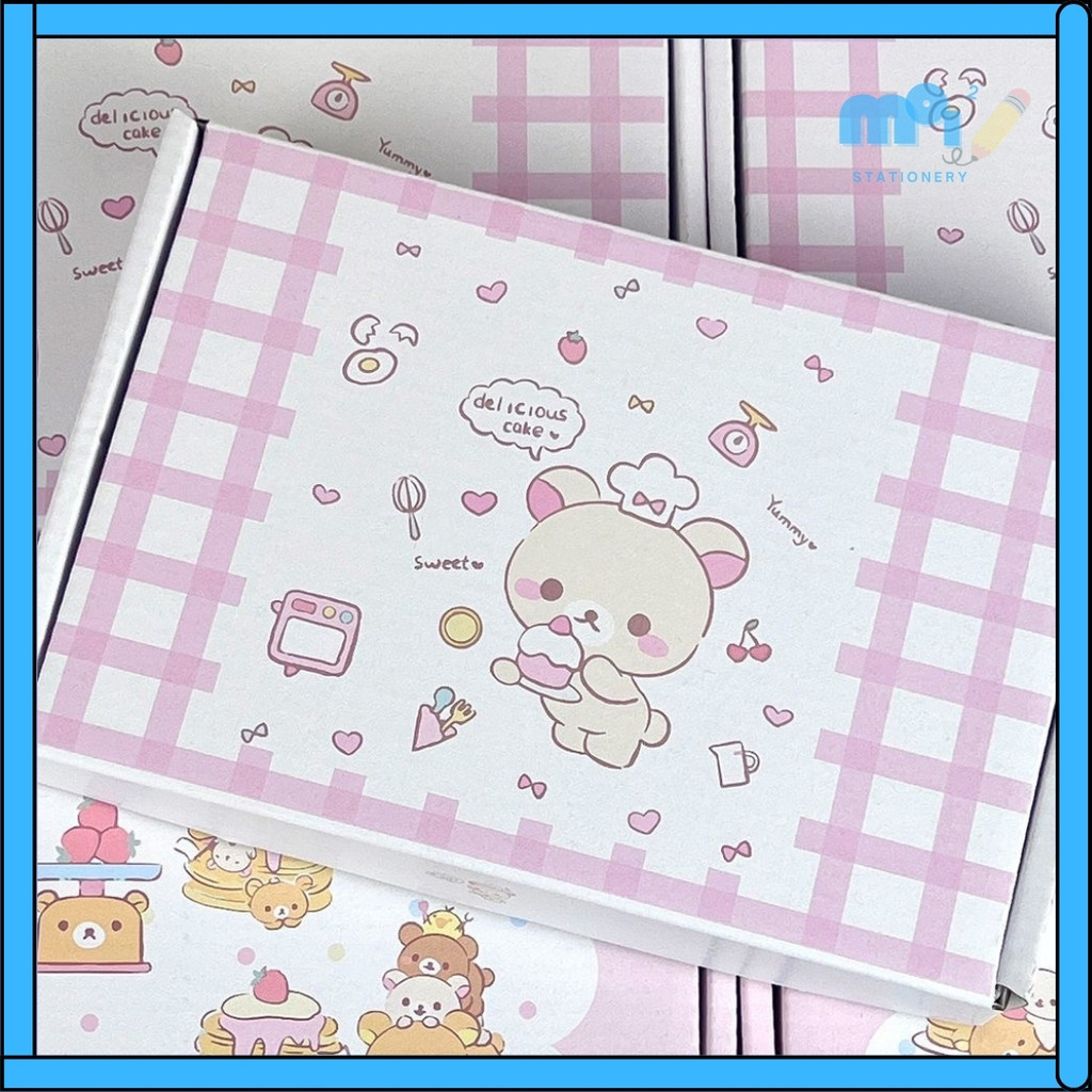 [MoiMoi] Bear Box Kardus Packaging  [20x13x3] / Kotak Kado Aesthetic Warna Pink/ Kotak Hampers Pink/