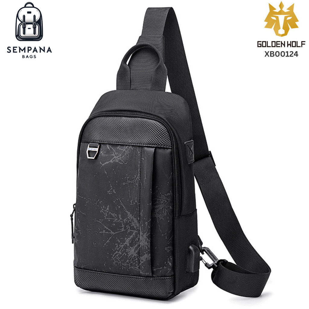 GOLDEN WOLF XB00124 Sling Bag / Crossbody Bag / Tas Selempang