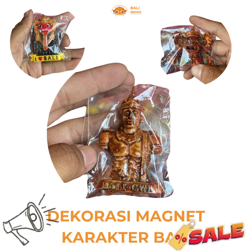 Magnet Barong Bali Resin - Magnet Karakter bali - Magnet Garuda Pancasila - Magnet Gwk - Magnet Garu
