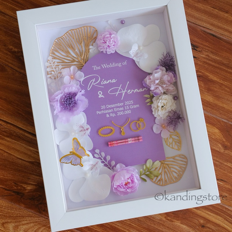 Mahar Pernikahan | Mahar 40x30 I bingkai mahar