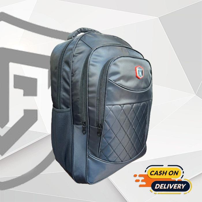 READY | BACKPACK POLO TY02 / Tas Ransel Laptop Ukuran Besar Pria & Wanita 2 warna - Hitam