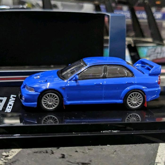 Diecast Hobby Japan Mitsubisbi Lancer Evolution VI Blue RESTRO