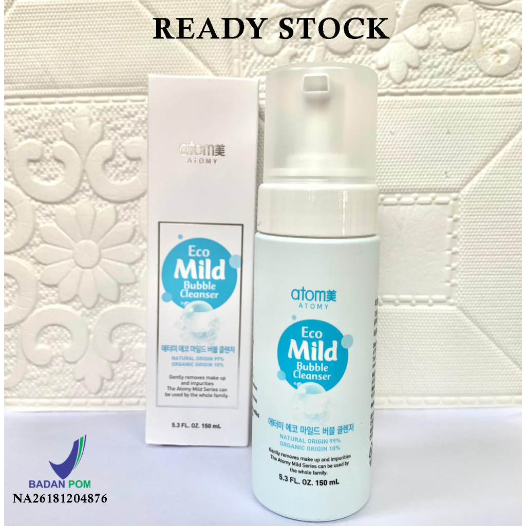 Atomy Eco Mild Bubble Cleanser 150 ML | pembersih wajah untuk kulit sensitif