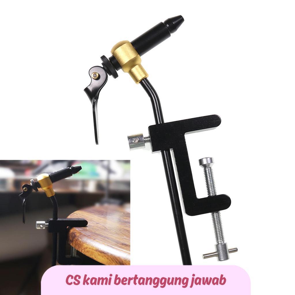 SS Fly Tying Vise C Clamp Steel Hard Jaws 360 Rotating Precision Table Vise of Fly Tying Tools Fly H