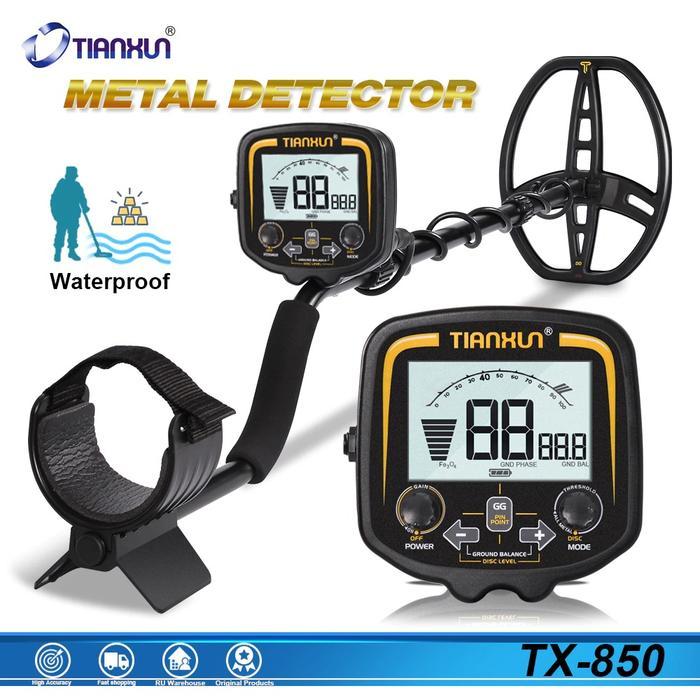 promo Pendeteksi Logam Underground Metal Gold Silver Detector Finder High Sensitivity Hitam TX-850 T