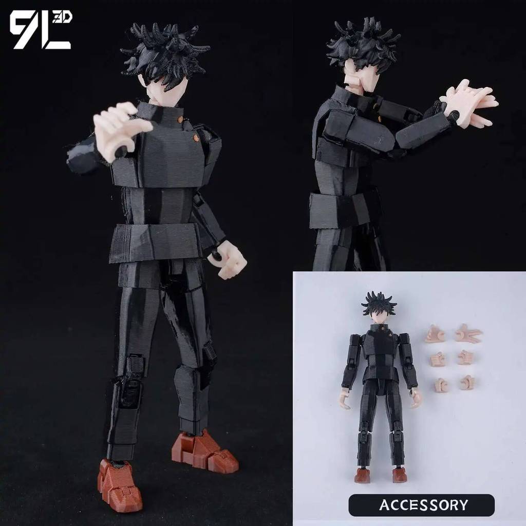 ​9L3D Lucky13 Gojo Sukuna Jujutsu Fushiguro Toji Gojo Satoru Action Figure Dummy13 T13 Multi-Jointed
