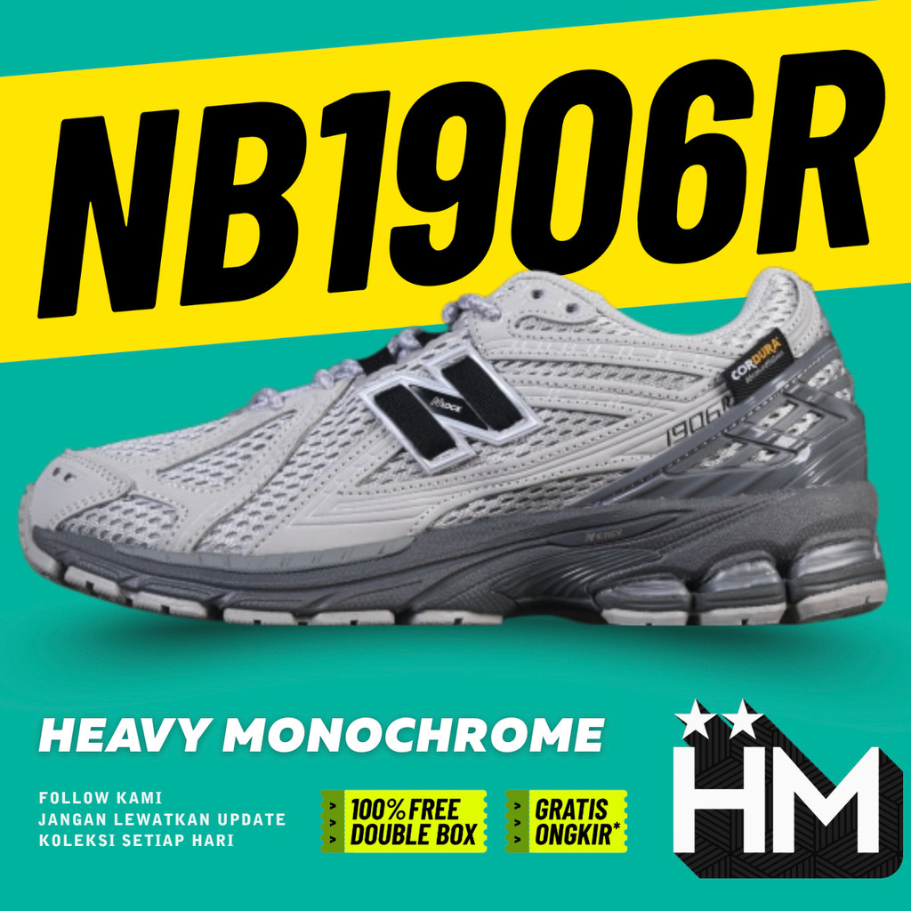NB Balance 1906R Cordura Grey Black Sneaker U1906ROA (Size 36-46.5)