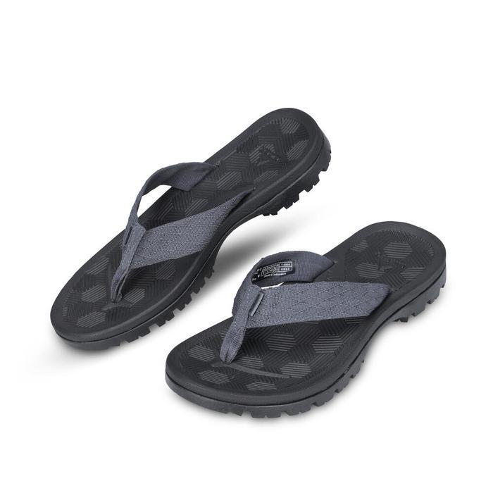 EIGER BHARDEV PINCH SOLE BLACK SANDALS