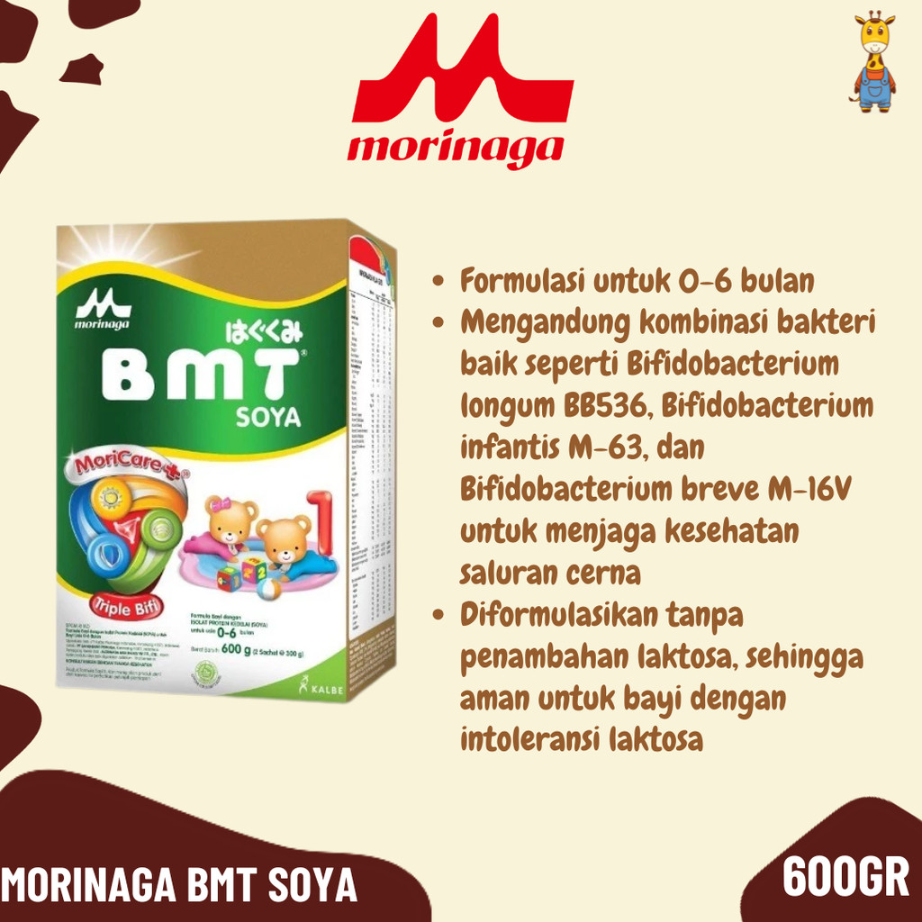 Susu Morinaga BMT Soya 600gr - Susu Formula Bayi