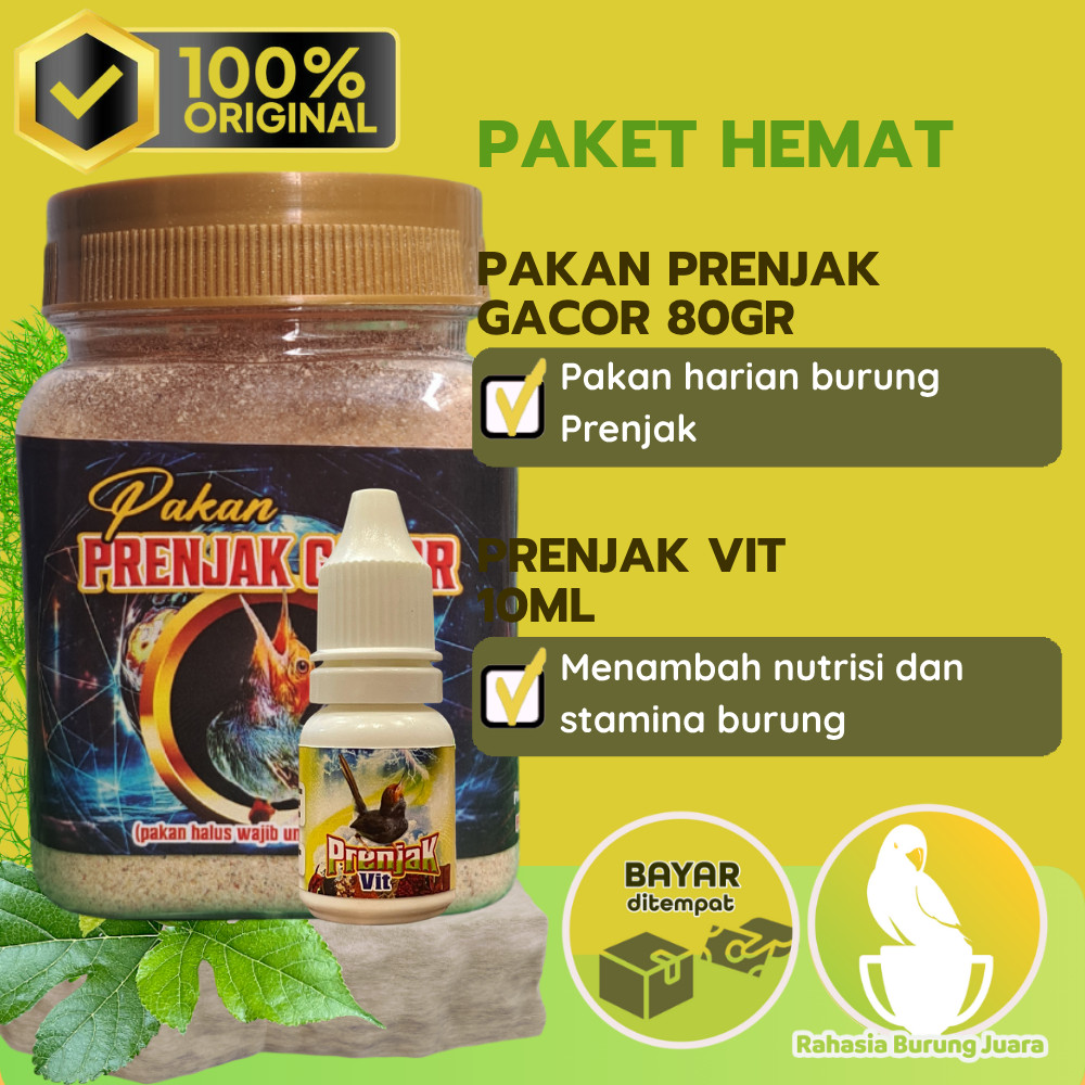 Paket Prenjak Gacor Seketika Vitamin Prenjak dan Pakan Prenjak Penggacor