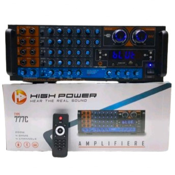 Power amplifier high power type 777-C original high power 777 C bluetooth - USB