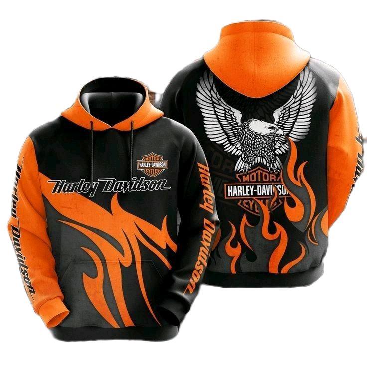 jaket Hoodie motif Harley terbaru full printing sublim nyaman keluar baru