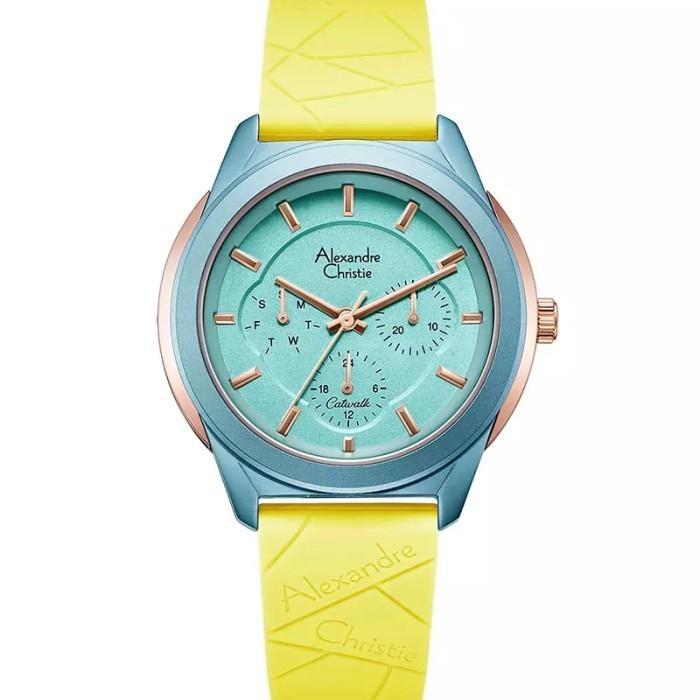 TALI KARET JAM TANGAN ALEXANDRE CHRISTIE ORIGINAL AC2999 AC2999 RUBBER STRAP - yellow