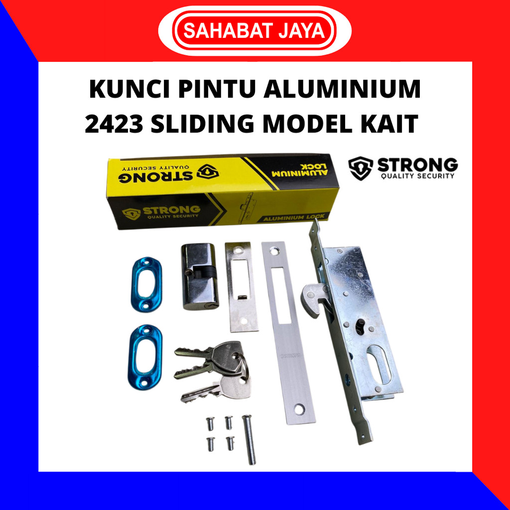 Kunci Pintu Rumah Geser Sliding 5124 (2423) / Dorong Swing 5123 (2123) Pintu Aluminium Set Pintu Kam