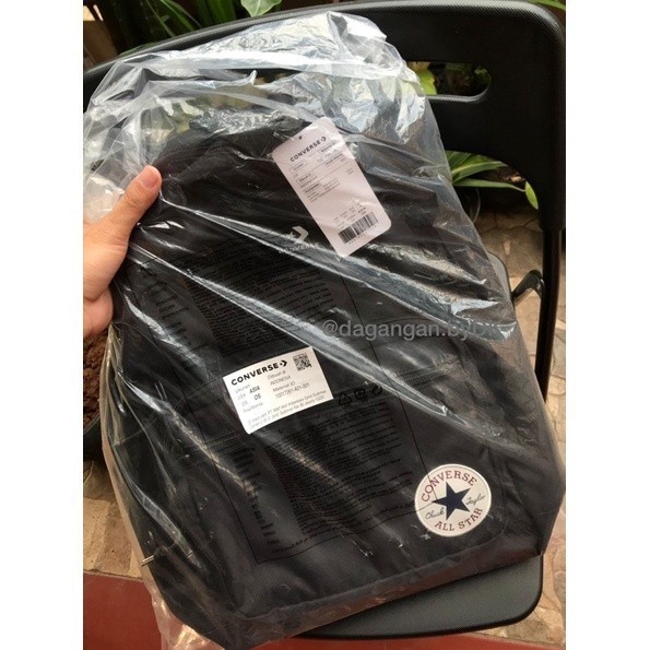 Tas Converse Backpack Original 100% Full Hitam