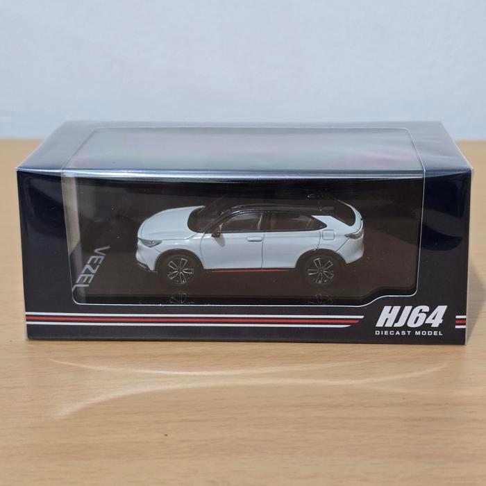 HJ64 Hobby Japan HJ642071SW Honda Vezel White Diecast Koleksi Mobil Mainan Mini Scale 1/64 Hotwheels