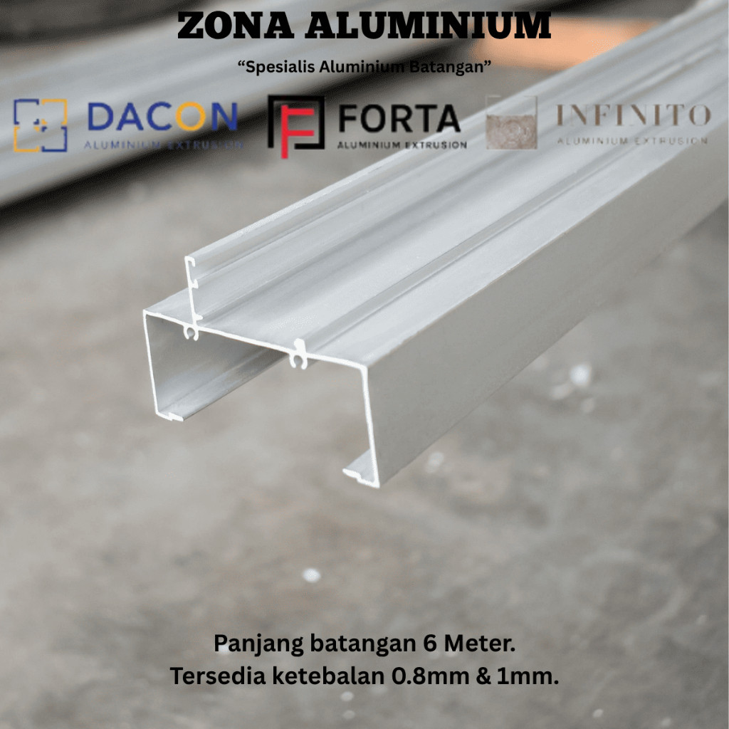 DACON FORTA INFINITO Aluminium Batangan 72012 Kusen Jendela untuk Casement Window