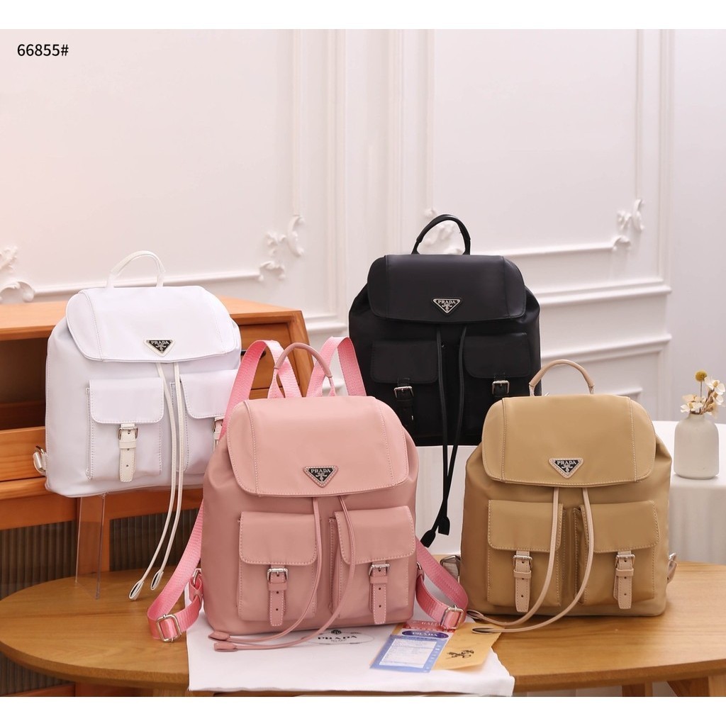 Tas Ransel Wanita #66855 Nylon Backpack Branded Import
