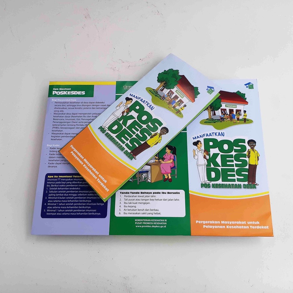 Brosur Poskesdes, Leaflet Poskesdes, Leaflet Kesehatan