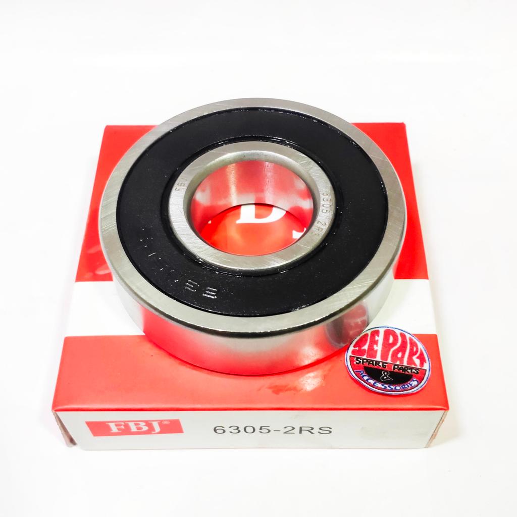 [3E Parts & Acc]  Bearing 6305-2RS Fbj Japan tutup karet Laher 6305 2RS  Barang Langka
