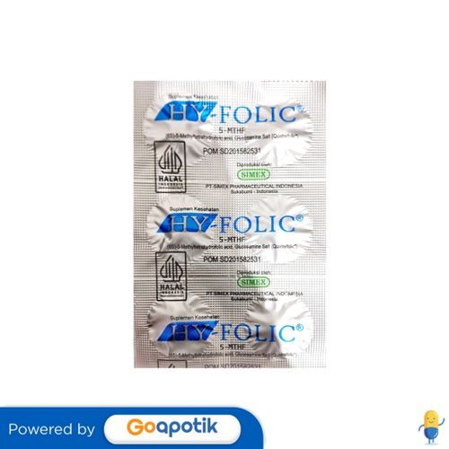 Hy-Folic 5-Mthf Strip 6 Tablet