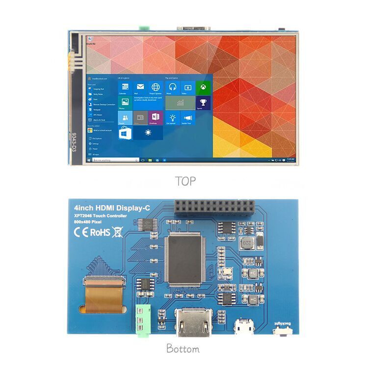 4 in LCD HDMI Tou Screen say TFT LCD Panel Module 800*480 for Banana Pi Raspberry Pi 2 Raspberry Pi 