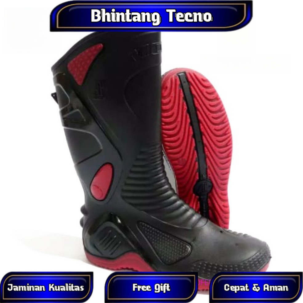 AP MOTO 2 - SEPATU AP BOOTS MOTO 2 - AP BOOTS MOTO 2 BLACK RED 38-45 - SEPATU BOOT SEPATU BIKERS