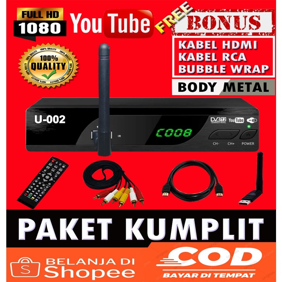 DVB T2 DVB-T2 STB ESTEBE SET TOP BOX SET BOX TV DIGITAL SETOP BOX ALAT PENANGKAP SIARAN DIGITAL DVB 