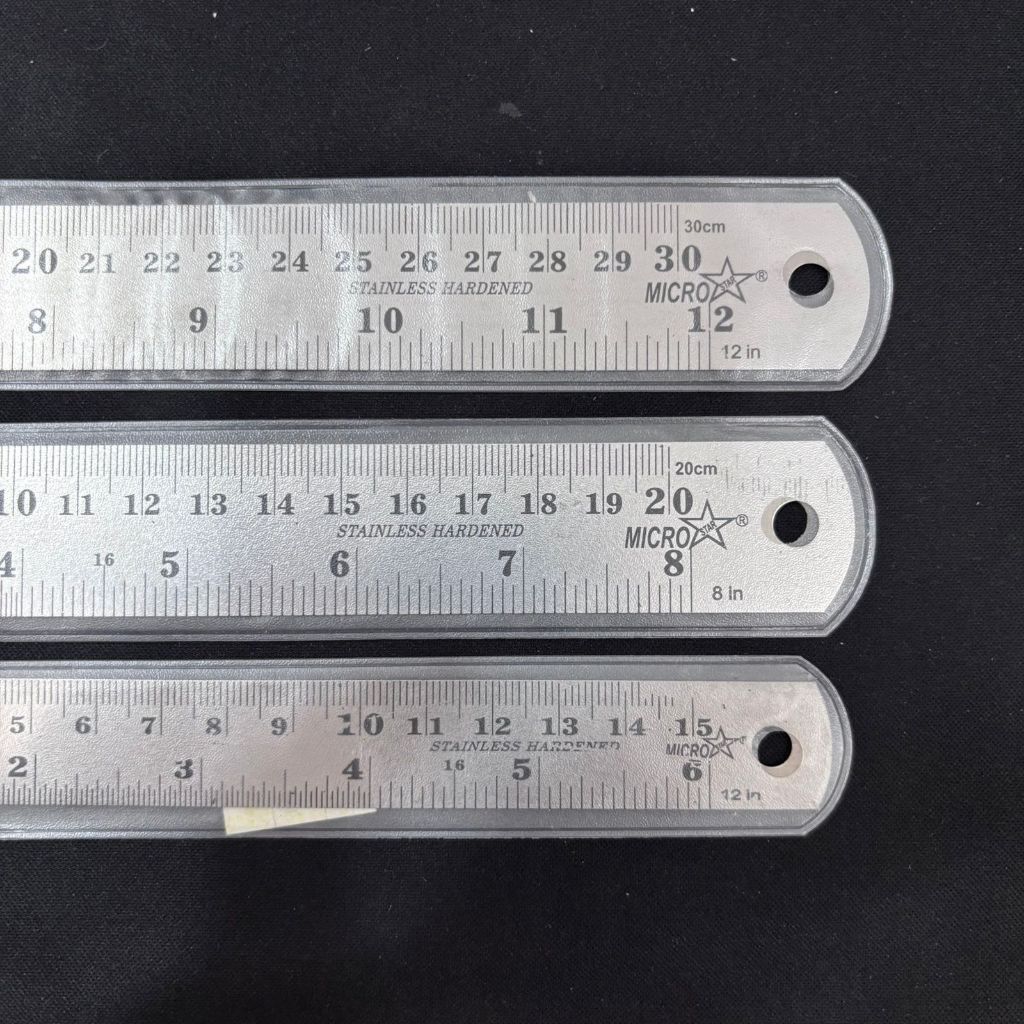 Penggaris Besi 30cm / Ruler Mistar Besi 30cm Combo / Penggaris 30cm Stainless Steel Ruler