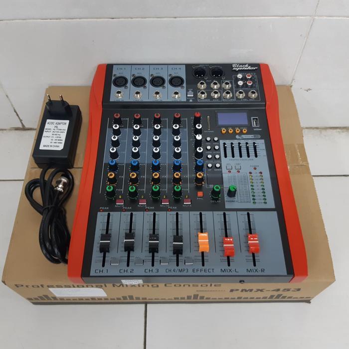 MIXER 4 CHANNEL BLACKSPIDER USB BLUETOOH EFFECT VOCAL 99DSP ORIGINAL