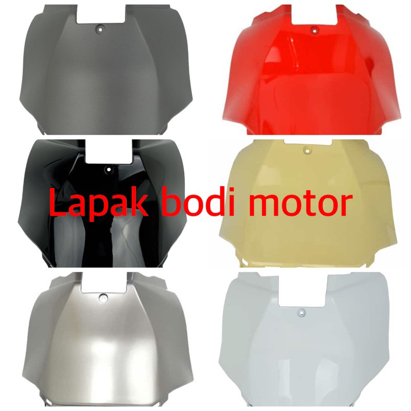 Cover center dek mesin bawah jok scoopy new r12 K2F 2021 hitam putih merah cream silver