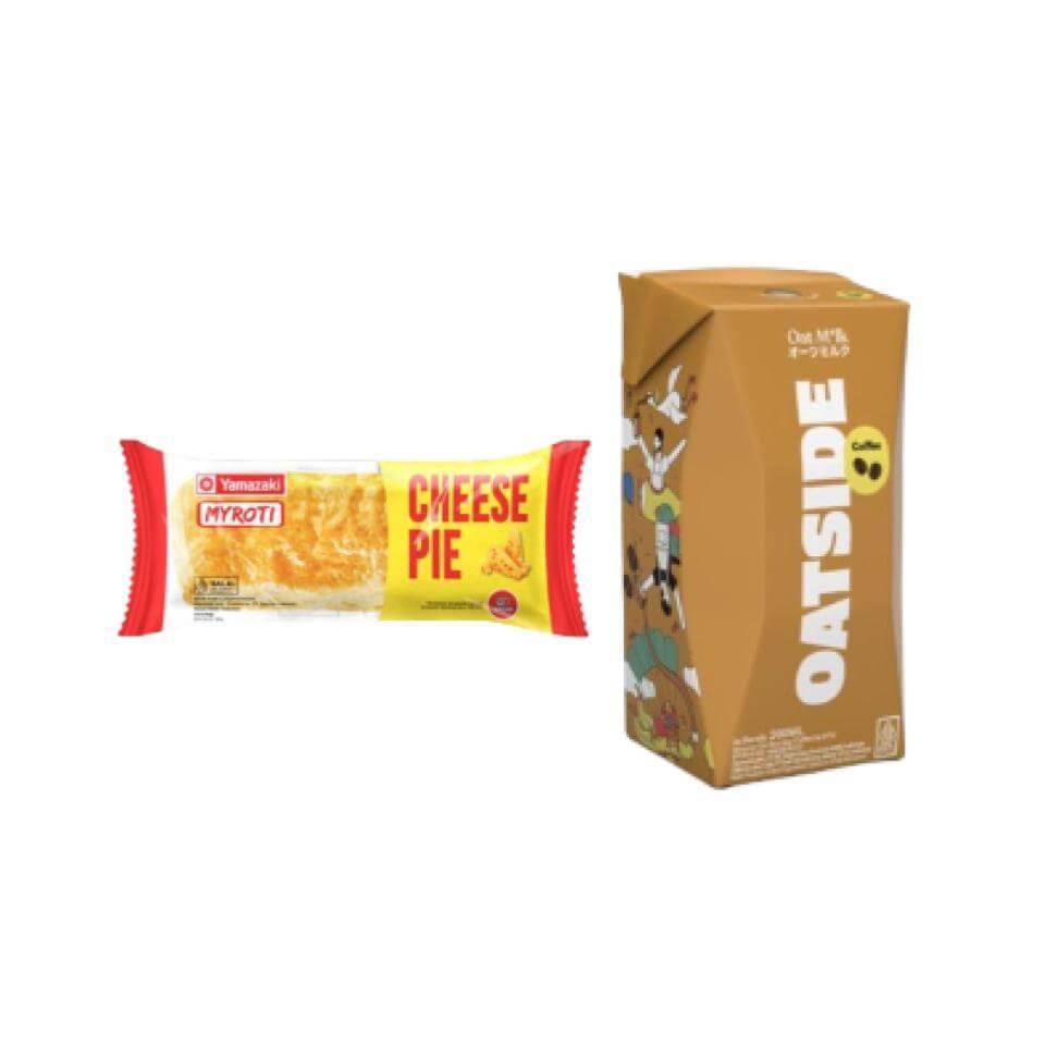Bundling Pie Cheese My Roti 60 gr & Susu Oat Coffee Straw Oatside 200 ml