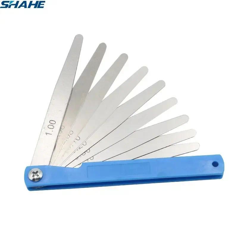 SHAHE Portable 17 Blades Feeler Gauge 100 mm Length Metric Feeler Gauge 0.02-1.00 mm Measurement Too