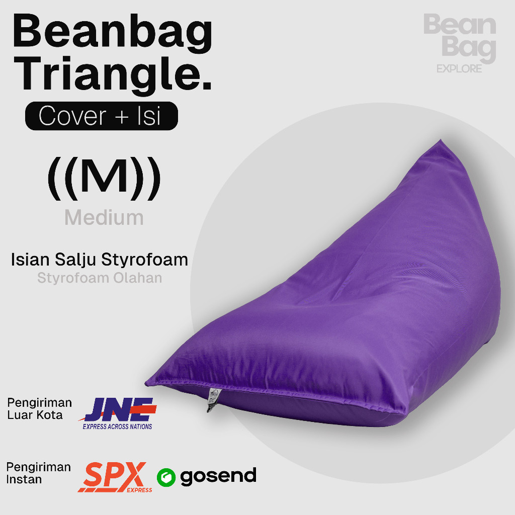 BEAN BAG EXPLORE | BEAN BAG WATERPROOF PLUS ISI - BEAN BAG DEWASA - BEANBAG- KURSI MILENIAL - KURSI 