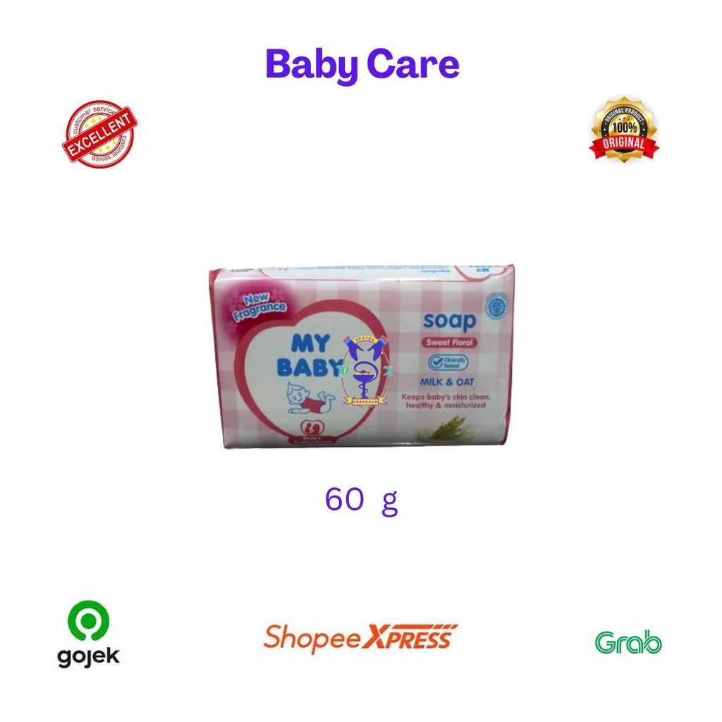 MY BABY BAR SOAP SWEET FLORAL 60G (PINK) (Bgv)