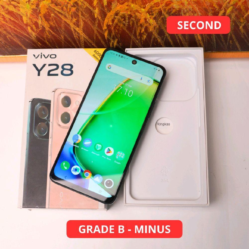 VIVO Y28 6/128 GB GRADE B - MINUS HP SECOND ORIGINAL SINAR MUTIARA CELL (80655)
