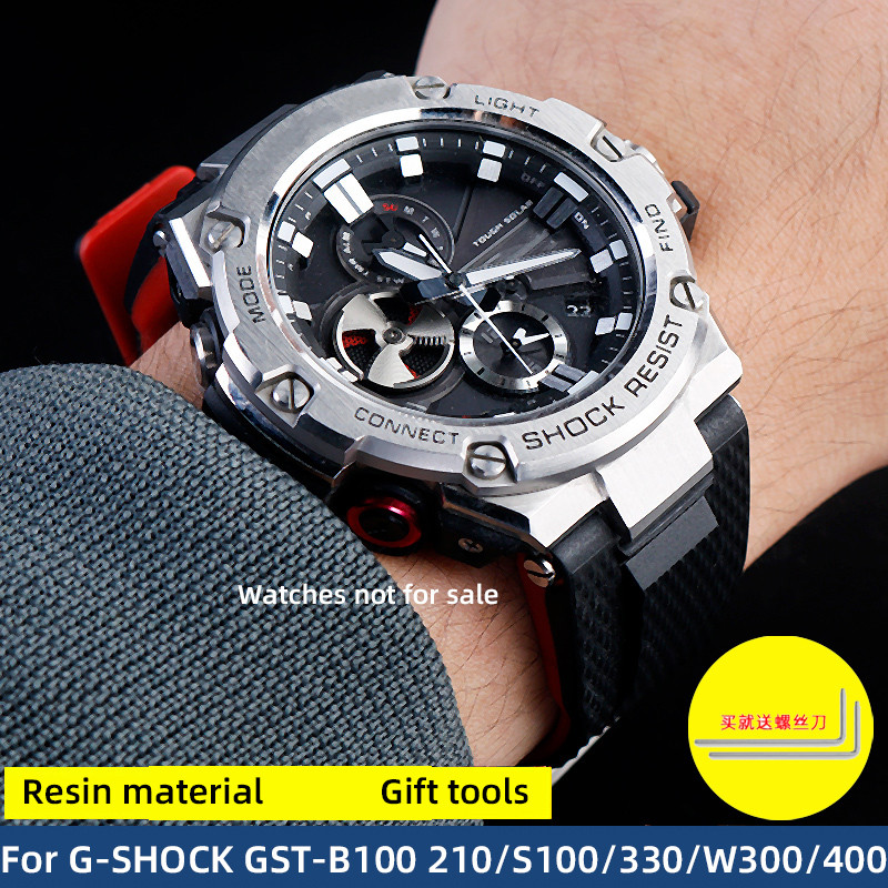 GST B100 mofied new strap 26mm for Casio GST-210 strap G-SHOCK GST-B100/W 300/400G/S120/W130L Men's 