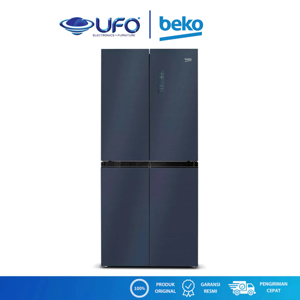 Beko Kulkas 4 Pintu Side By Side Multidoors 500 Liter GNO5001BSHF