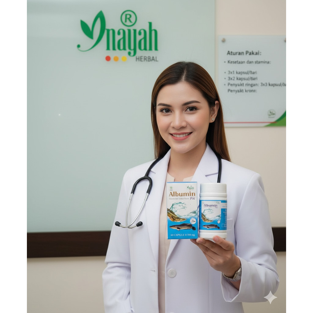 Albumin Ekstrak Ikan Gabus /  Kutuk 60 Kapsul ORIGINAL Inayah (25)