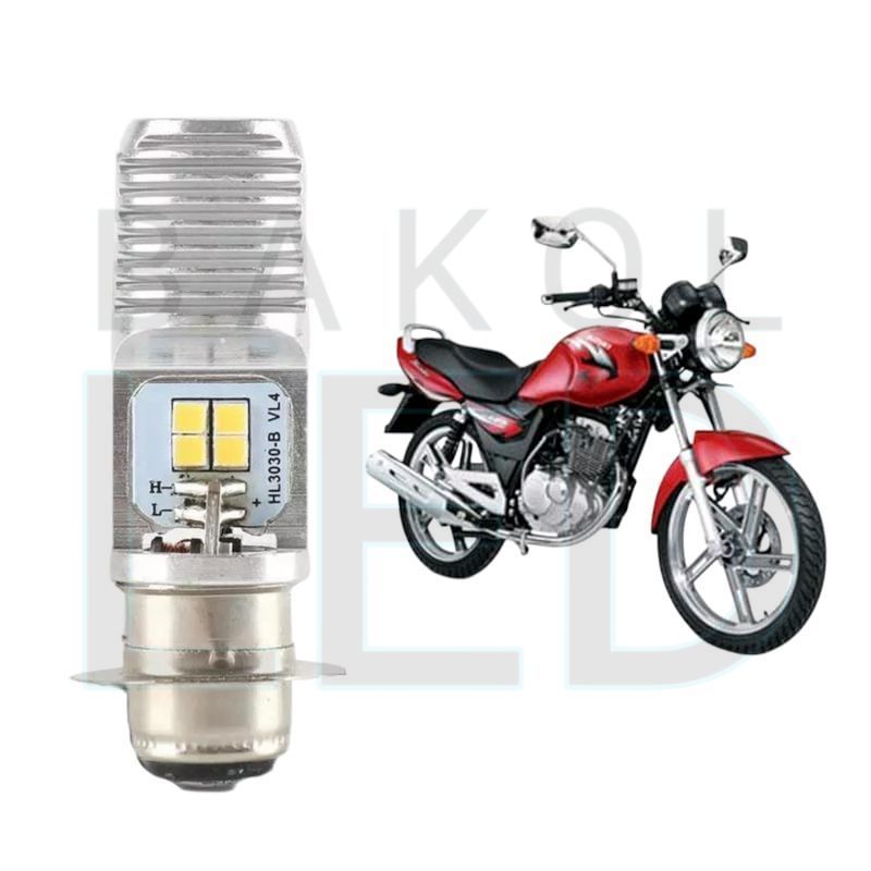 1pcs Lampu depan LED H6 6 Mata Putih terang motor Suzuki Thunder 125 BL