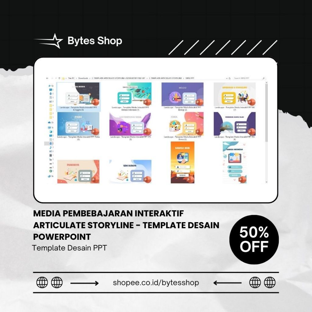 Media Pembelajaran Interaktif Articulate Storyline - Template Desain PowerPoint & Tutorial