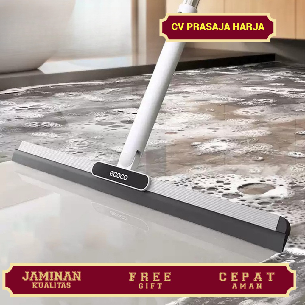 ECOCO Telescopic Wiper Broom - wiper rumah tangga pel wiper kamar mandi Pel lantai kamar mandi wiper