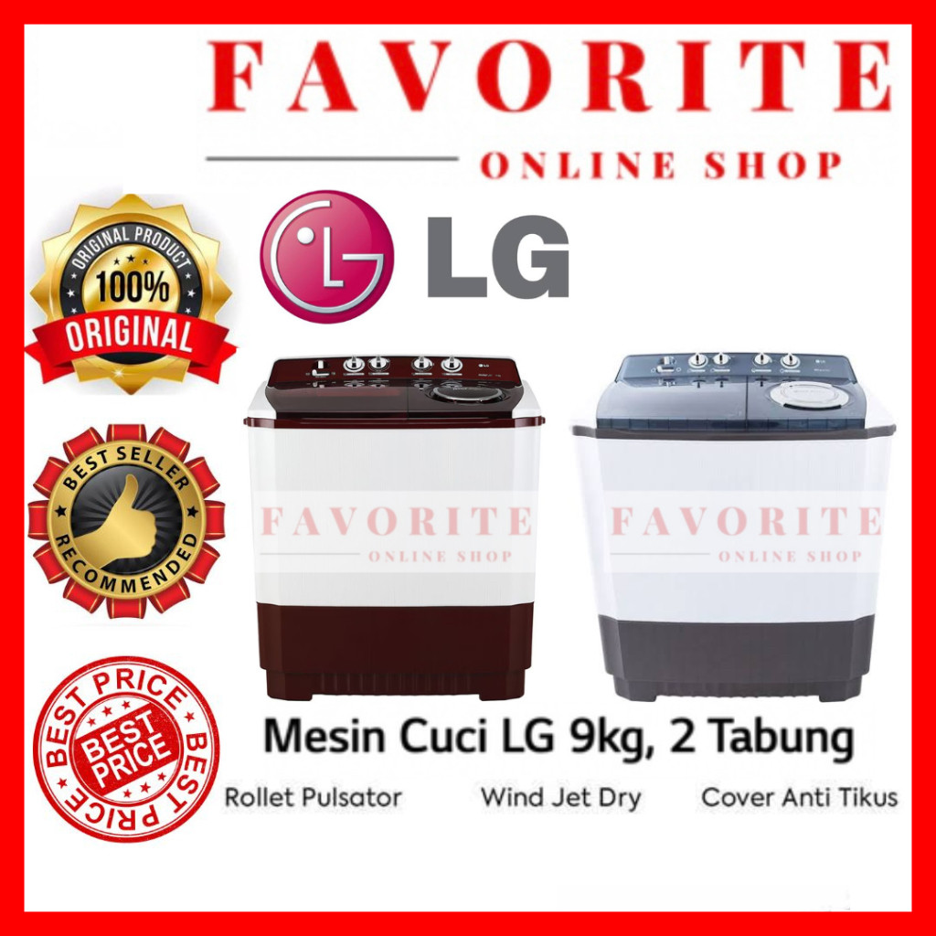 PROM MESIN CUCI LG 9KG P9050R 9 KG 2 TABUNG 9050R MESIN CUCI 2 TABUNG LG 9050